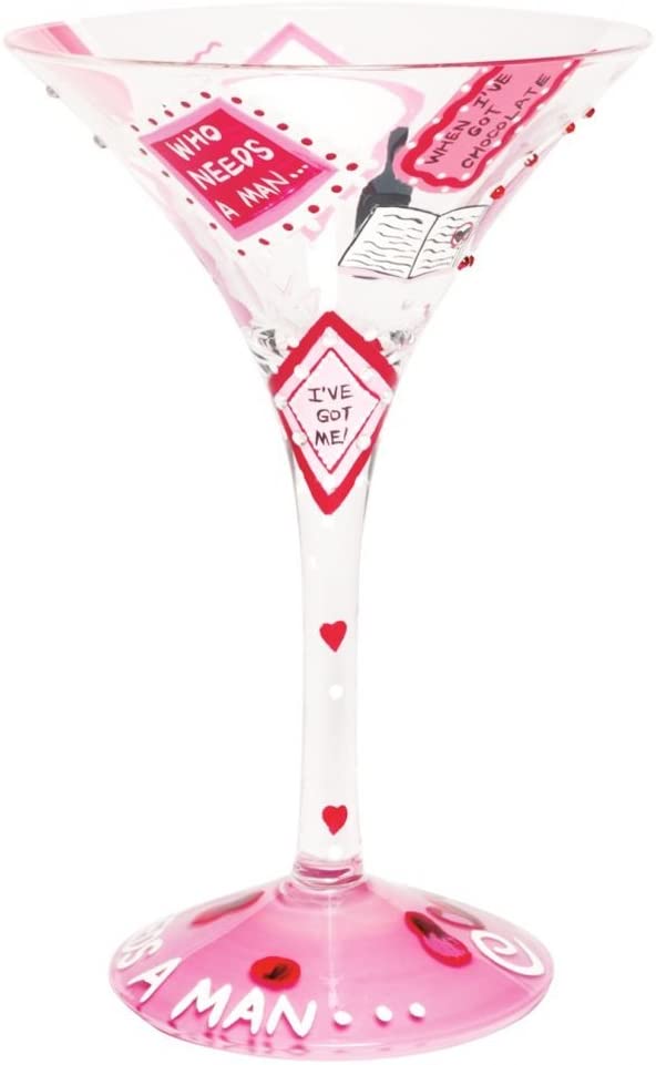 Lolita Who Needs a Man Collectible Martini Glass