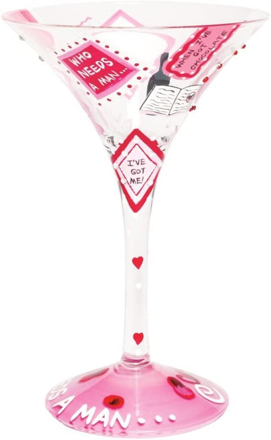 Lolita Who Needs a Man Collectible Martini Glass