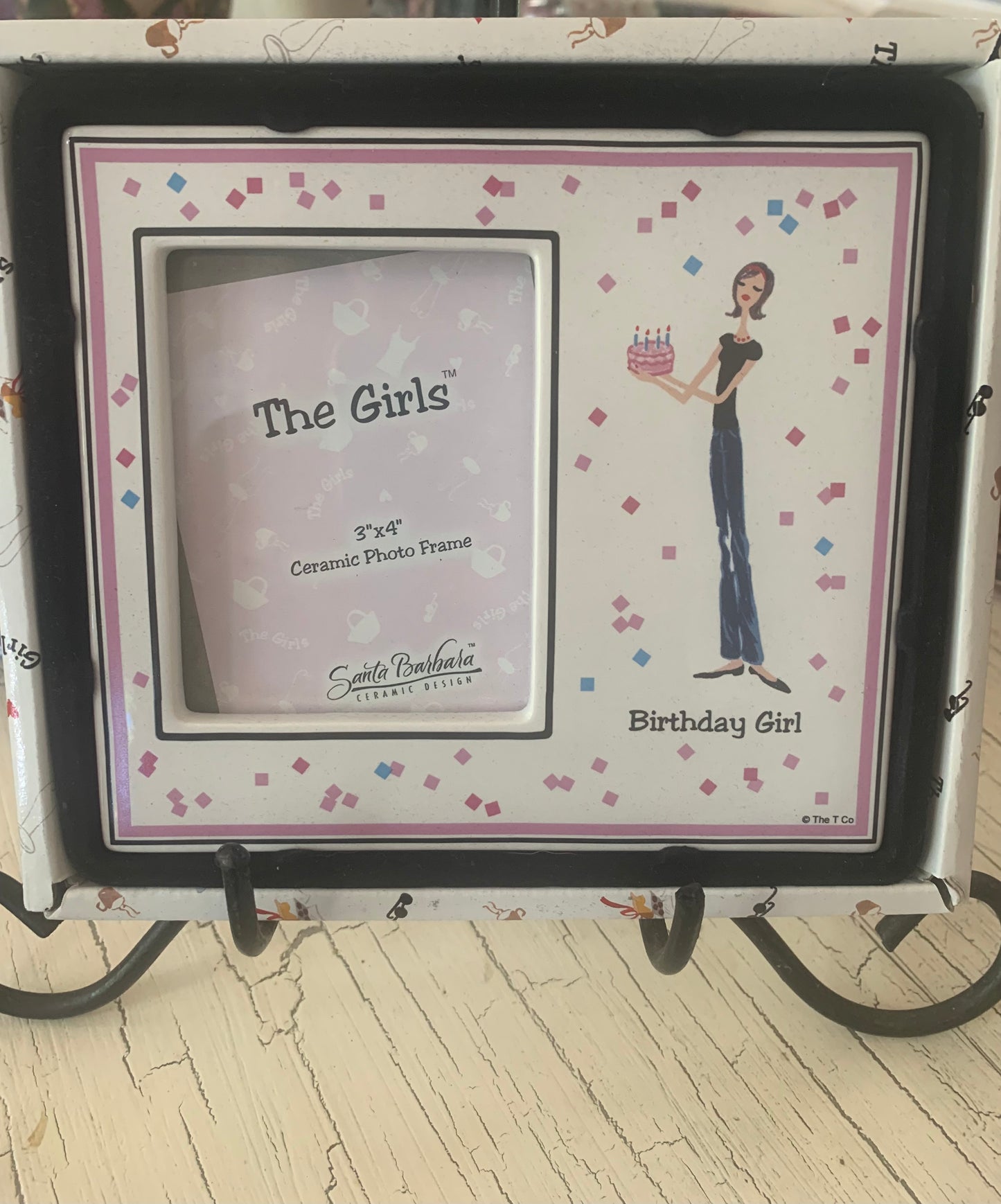 Birthday Girl Ceramic Photo Frame, 3 x 4" Picture