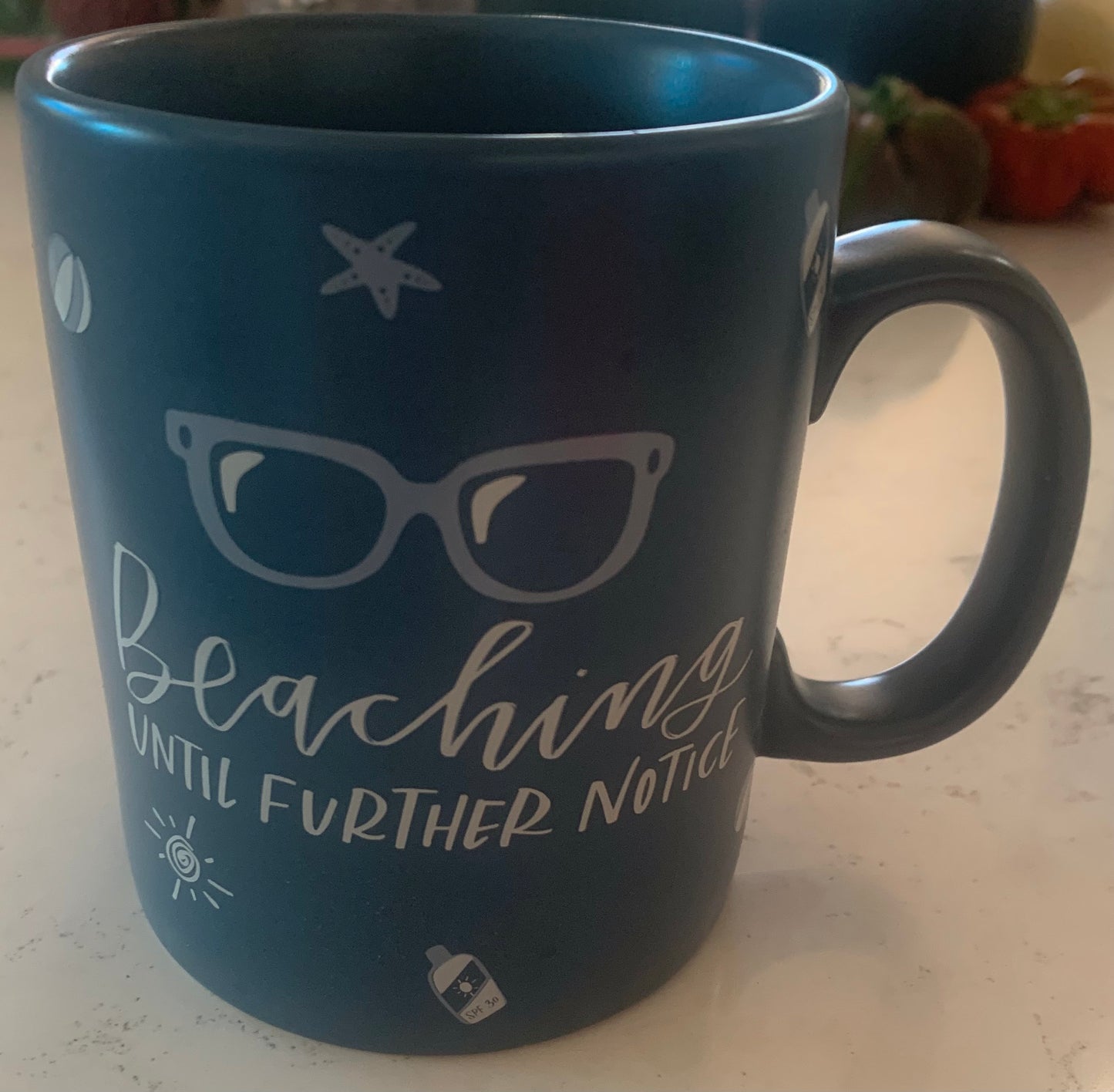 Beaching Until Further Notice Large Stoneware Mug