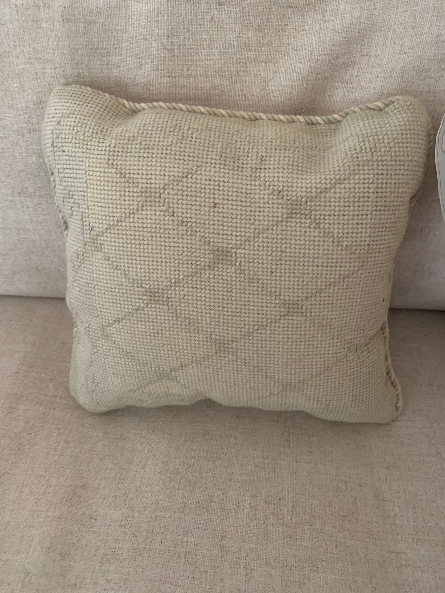 Tracy Porter Needlepoint 10" sq. Decorative Pillow