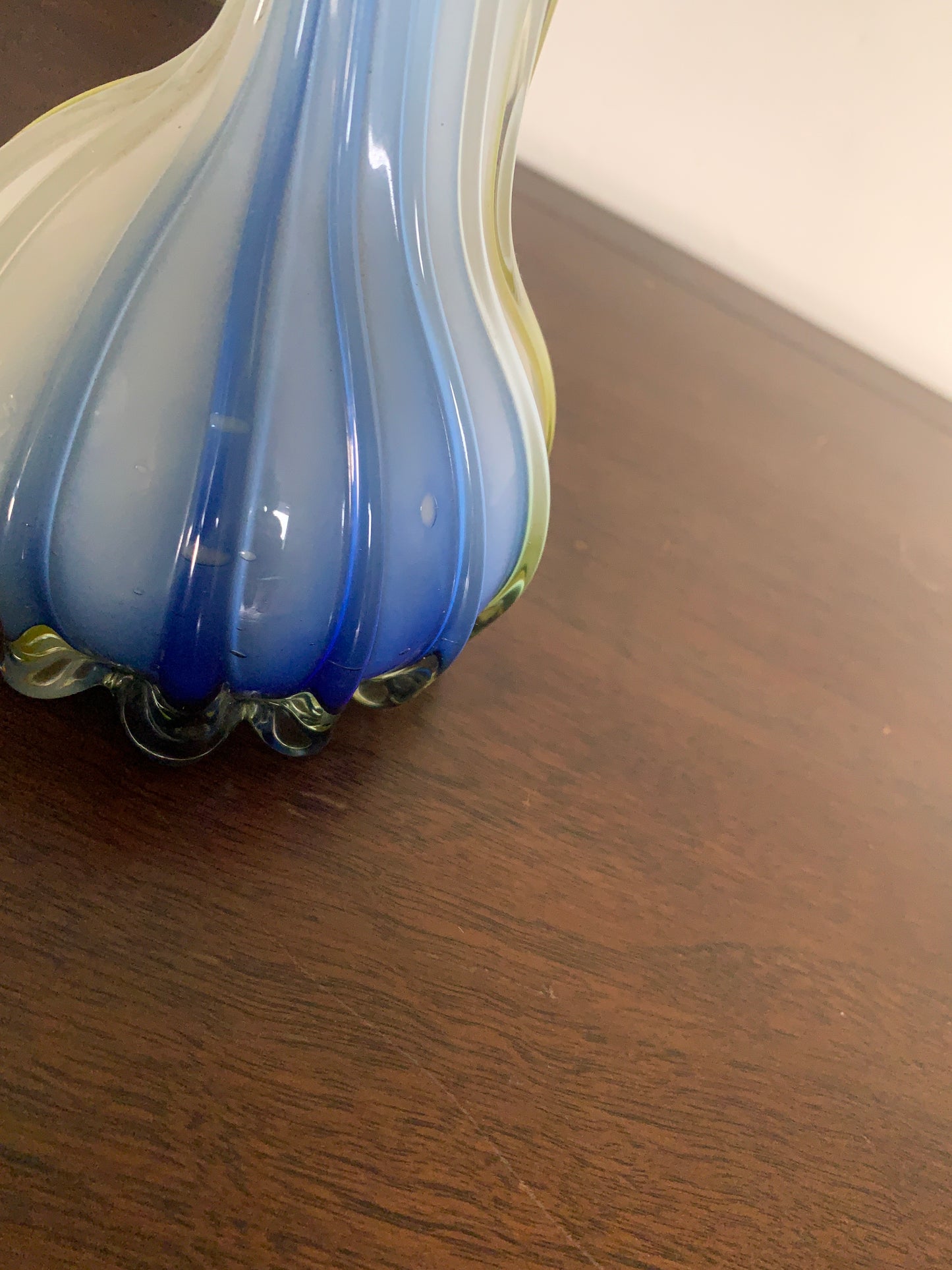 Hand Blown Vintage Jack in the Pulpit Vase, Murano Style