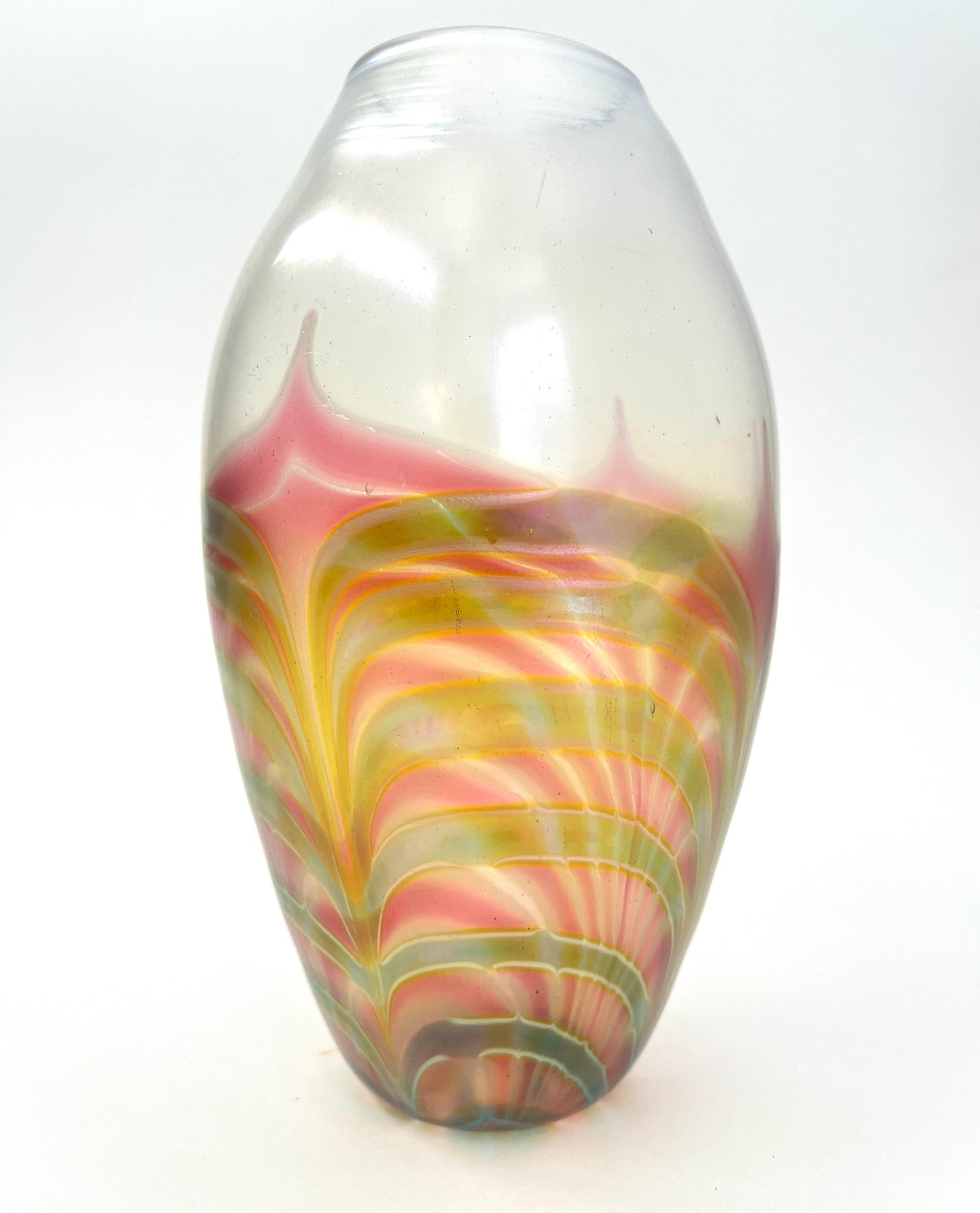 Art Deco Style Hand-blown Glass Vase, Murano?