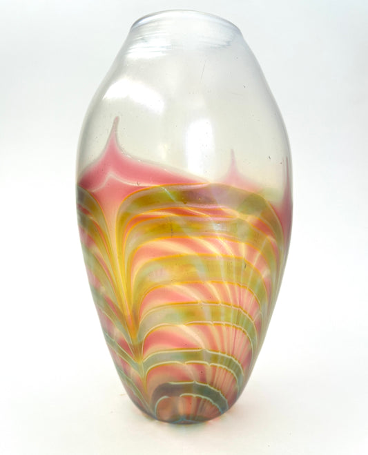 Art Deco Style Hand-blown Glass Vase, Murano?