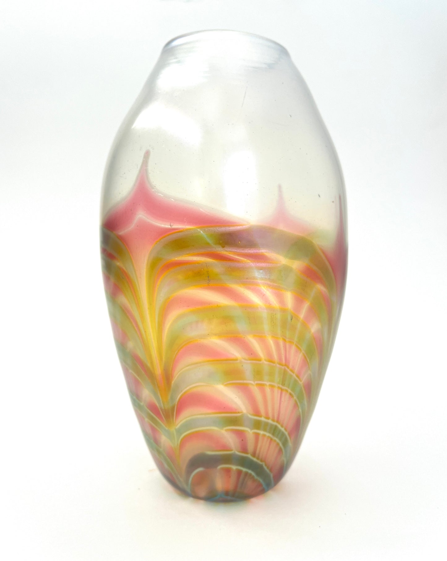 Art Deco Style Hand-blown Glass Vase, Murano?