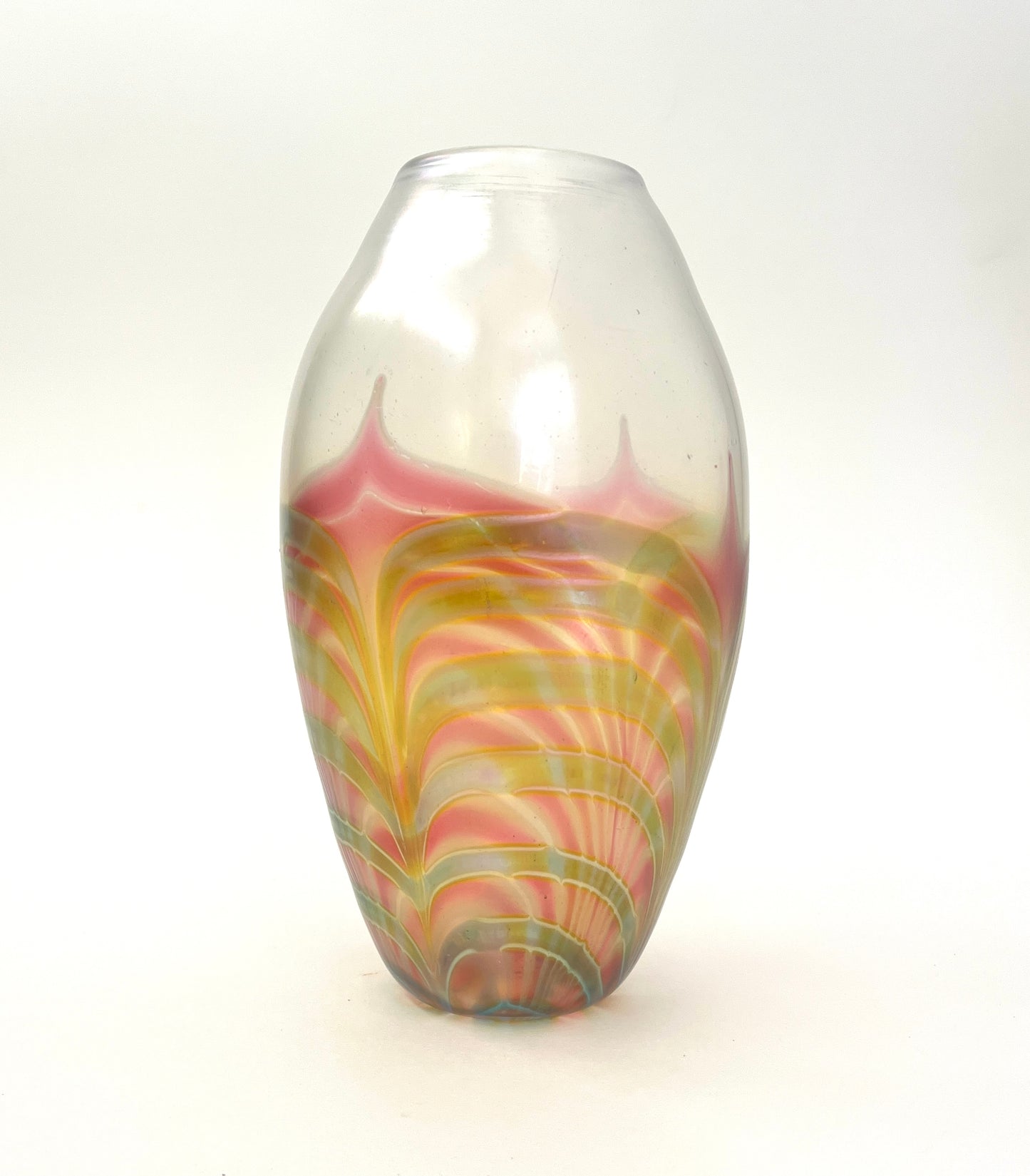 Art Deco Style Hand-blown Glass Vase, Murano?
