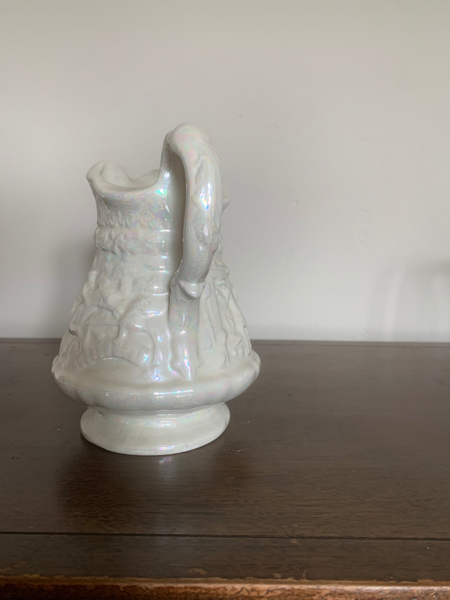 Pearlescent Water Pitcher, Vintage