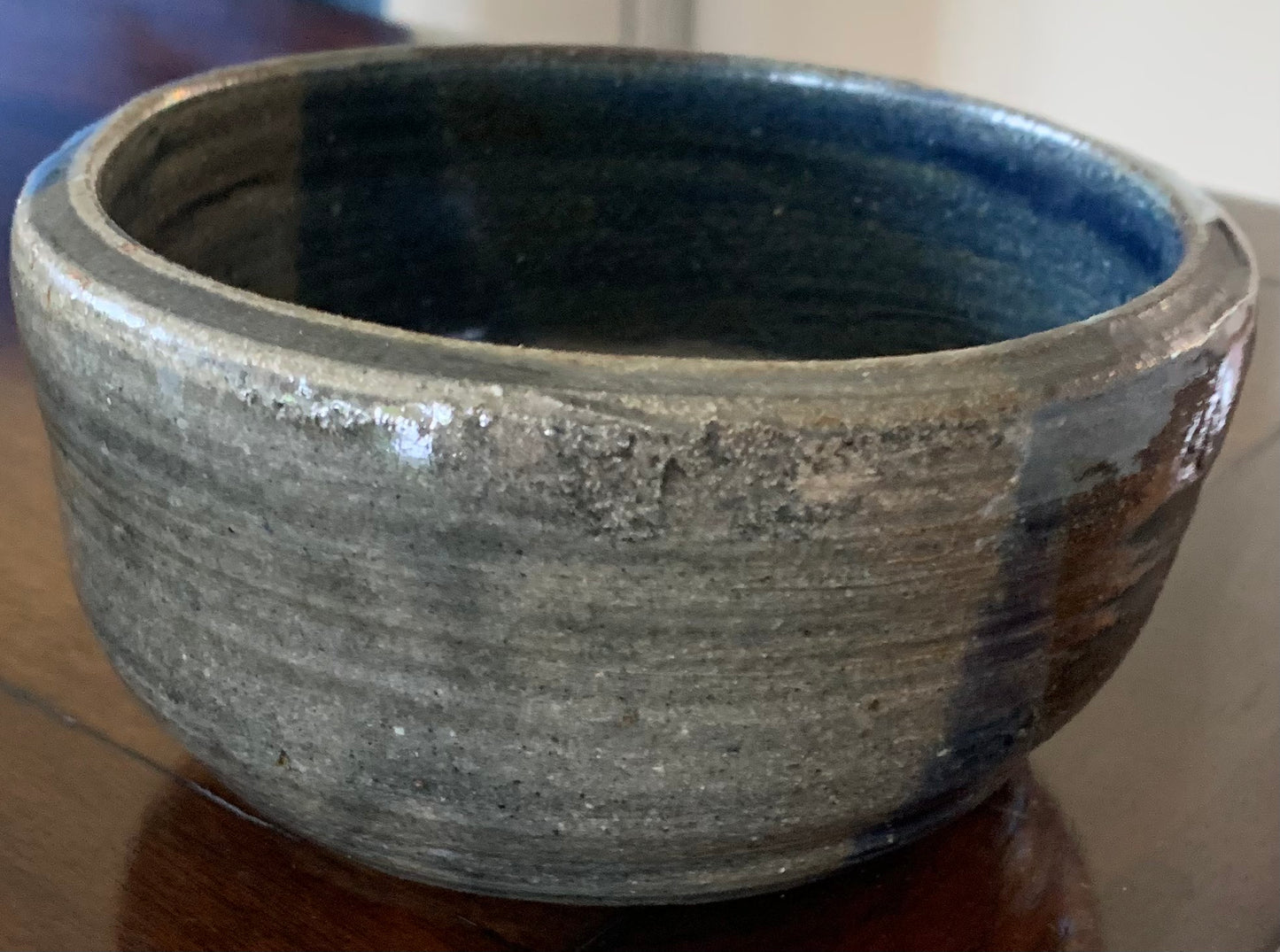 Hand-thrown Studio Blue Ceramic Bowl