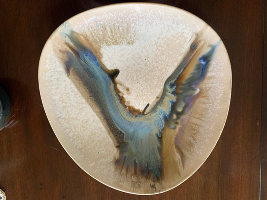 Handcrafted Studio Pottery Platter - Signed