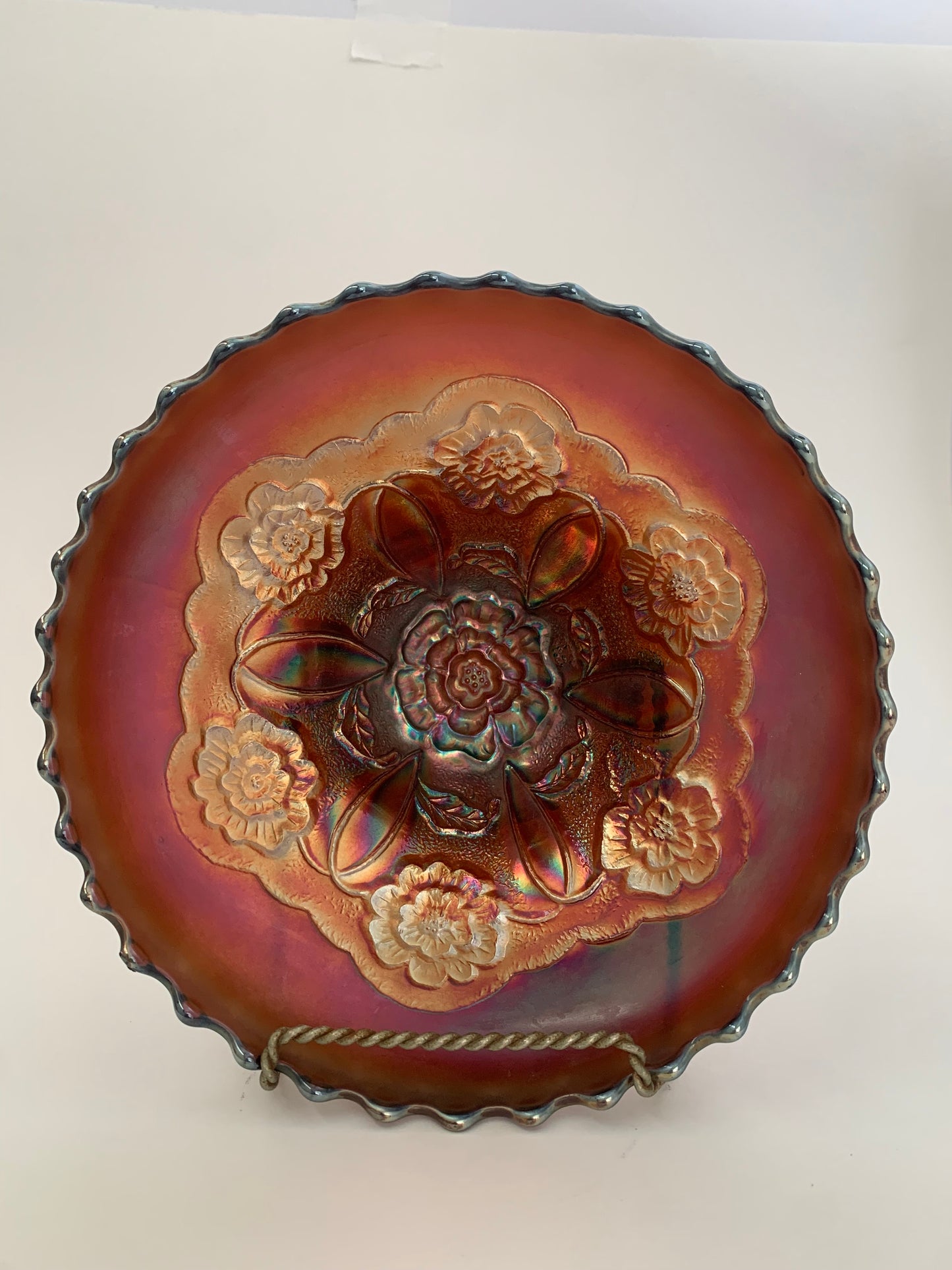 Carnival Glass Dish - Vintage