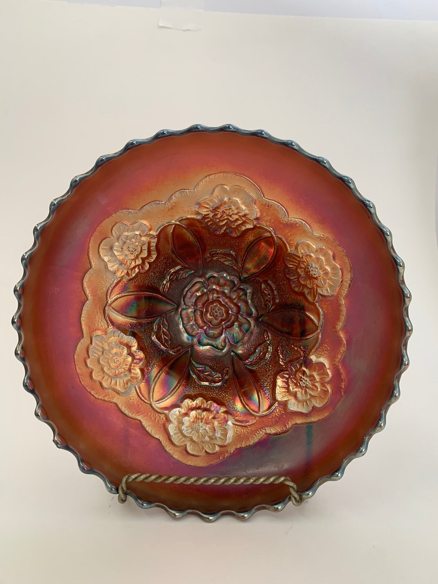 Carnival Glass Dish - Vintage
