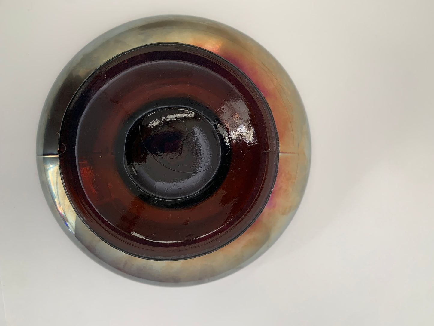 Carnival Glass Dish - Vintage