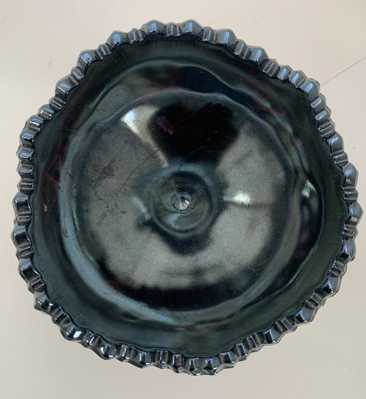 Vintage Fenton Amethyst Carnival Glass, 5" Starburst Candy/Pedestal Bowl