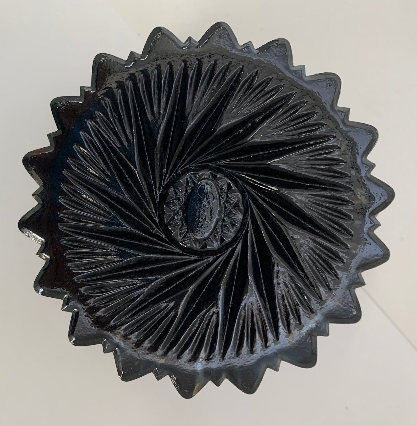 Vintage Fenton Amethyst Carnival Glass, 5" Starburst Candy/Pedestal Bowl