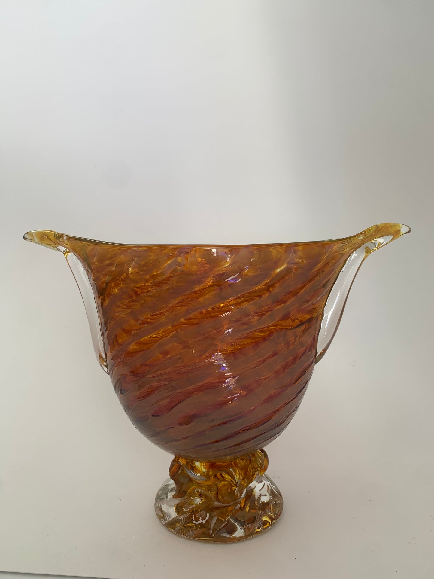 Gorgeous Vintage Hand-Blown Art Glass Vase
