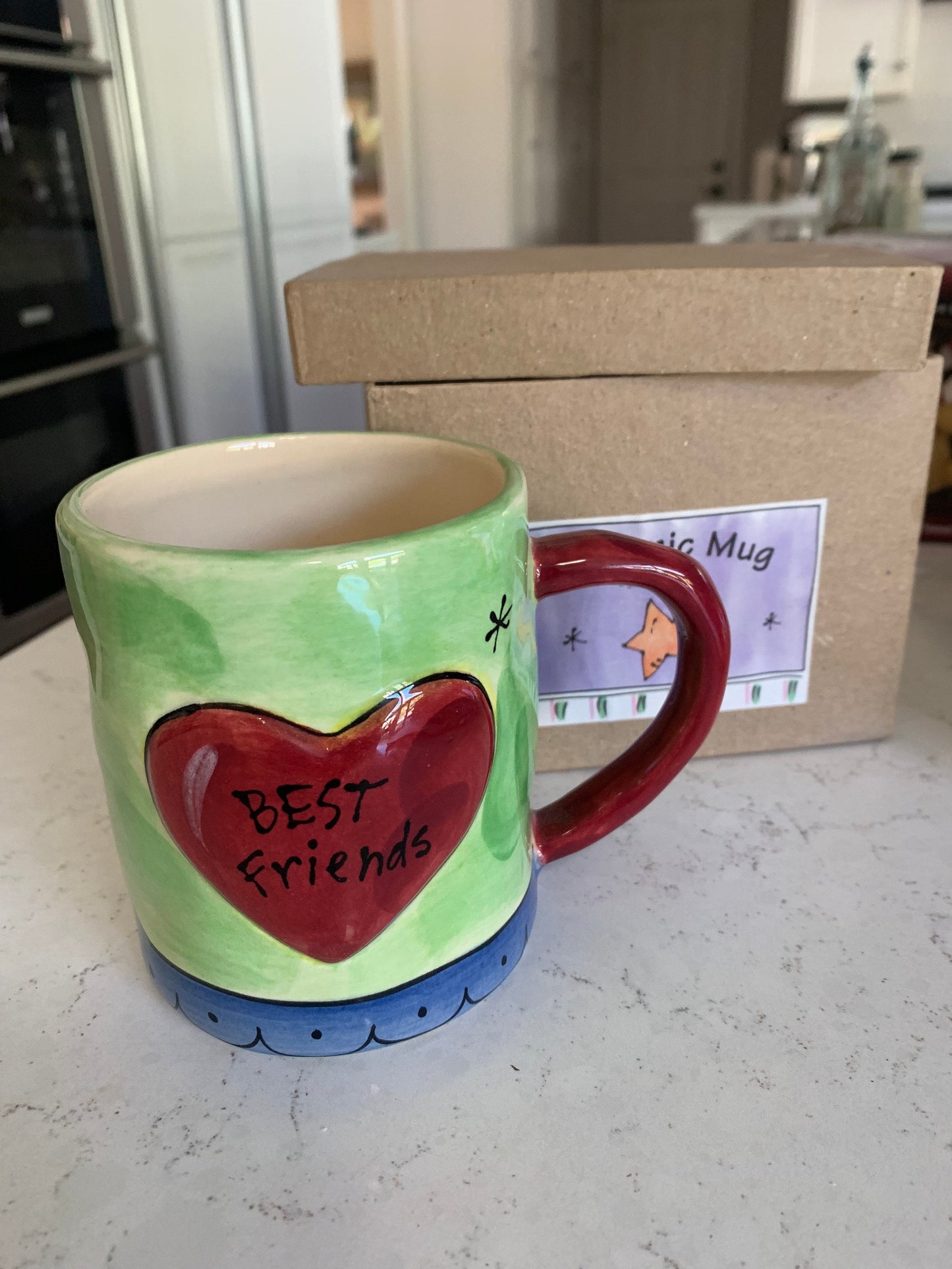 Best Friends Hand-Painted Ceramic Mug - Retired Collectible