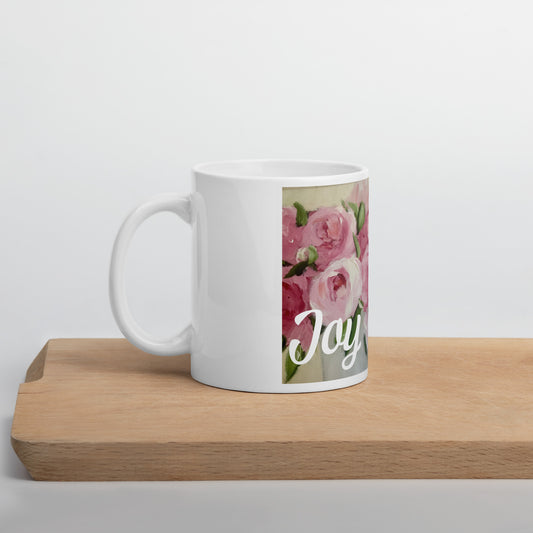 Rose Floral "Joy" Mug