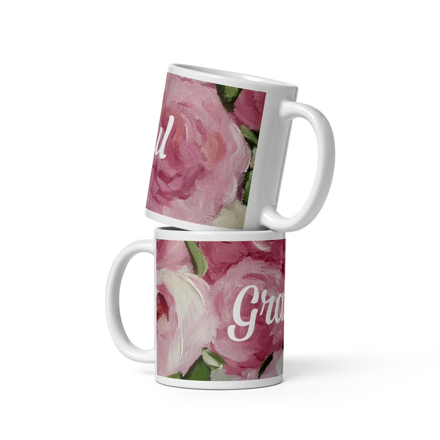 Rose Floral Mug - Grateful