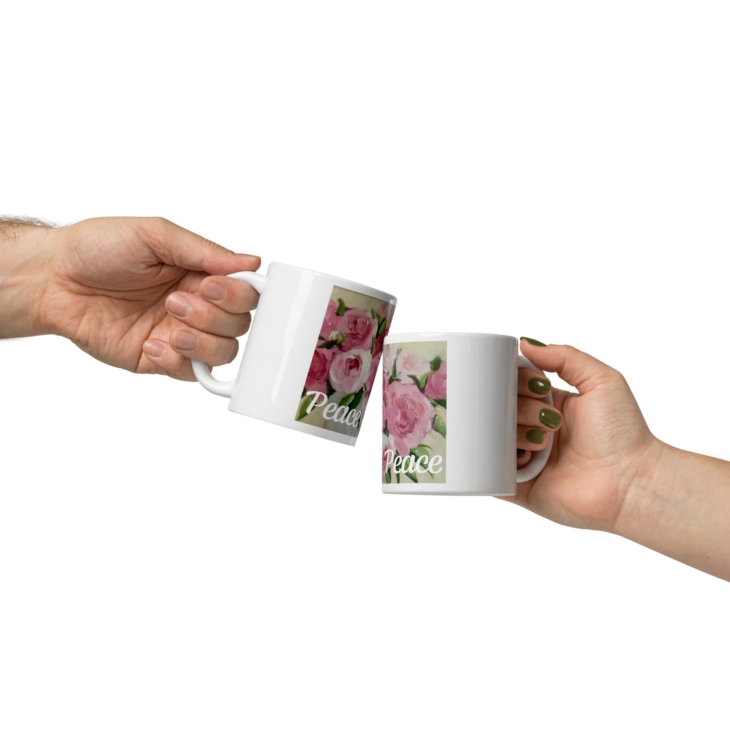 Rose Floral Peace Mug
