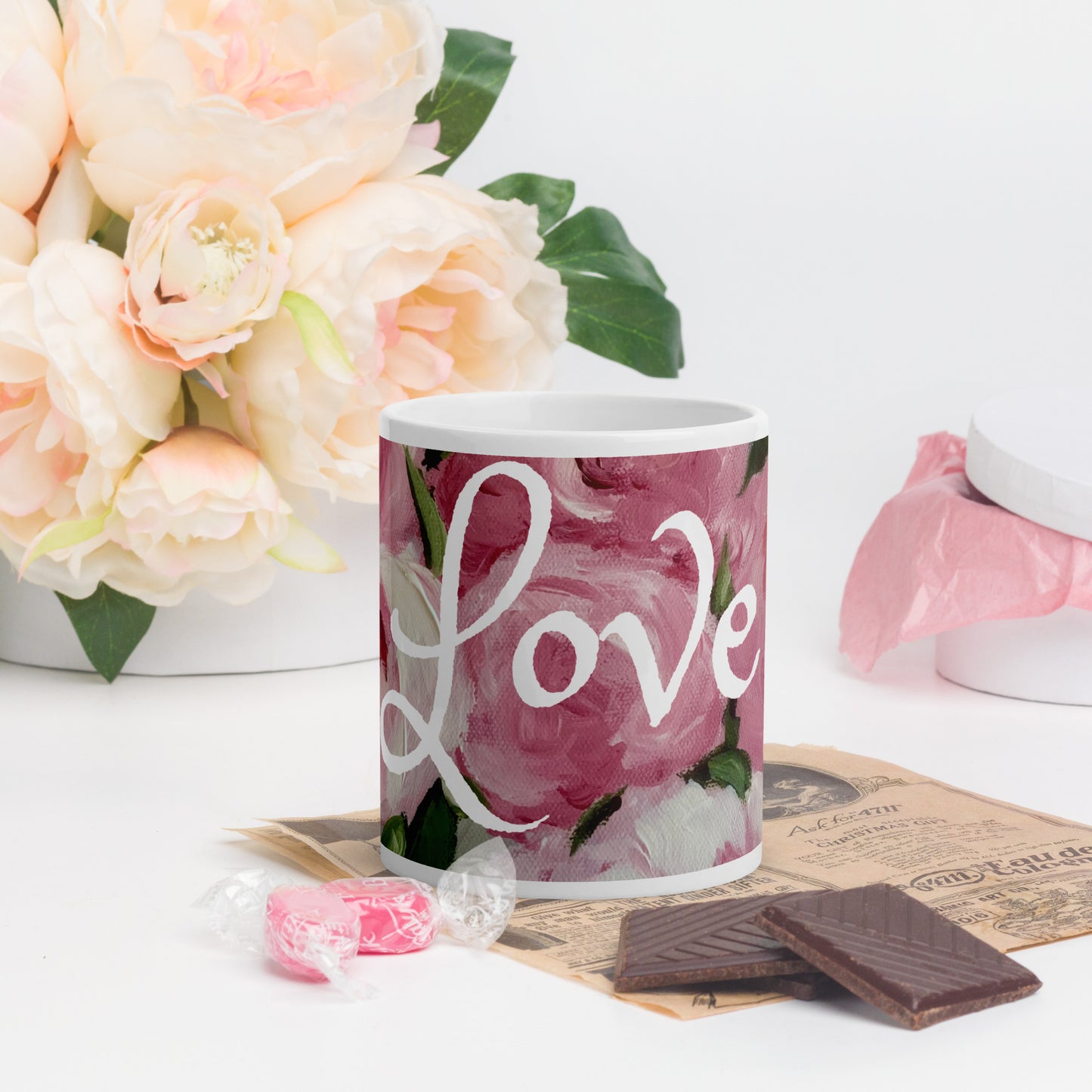 Rose Floral Peace Mug