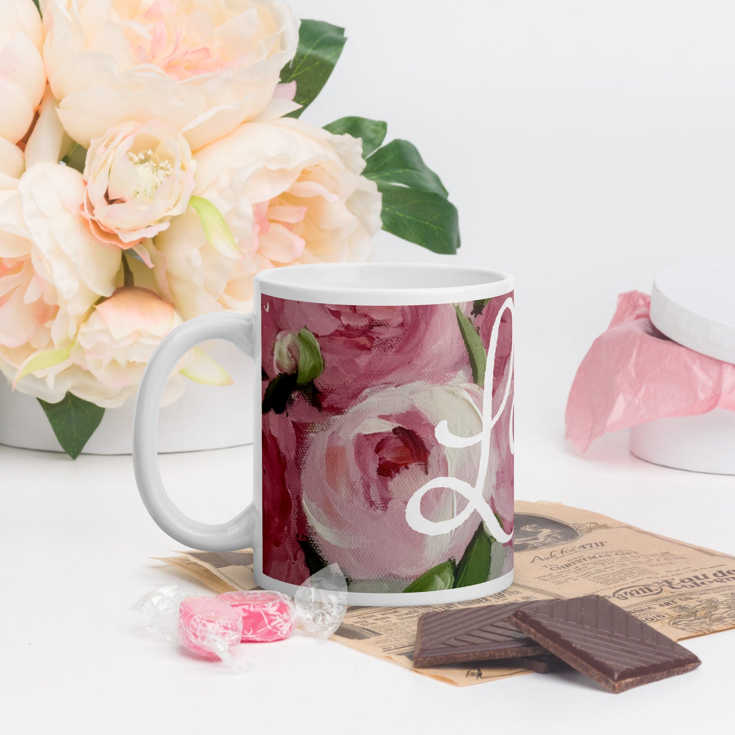Rose Floral Peace Mug