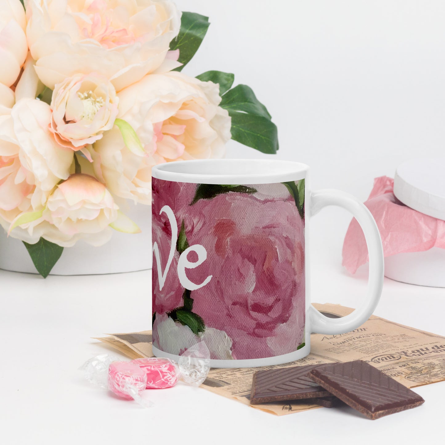 Rose Floral Peace Mug