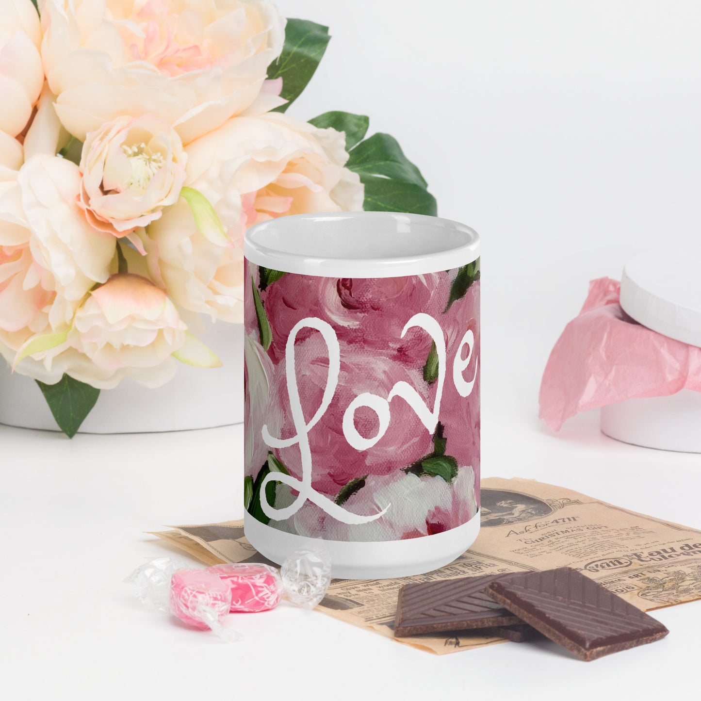 Rose Floral Peace Mug