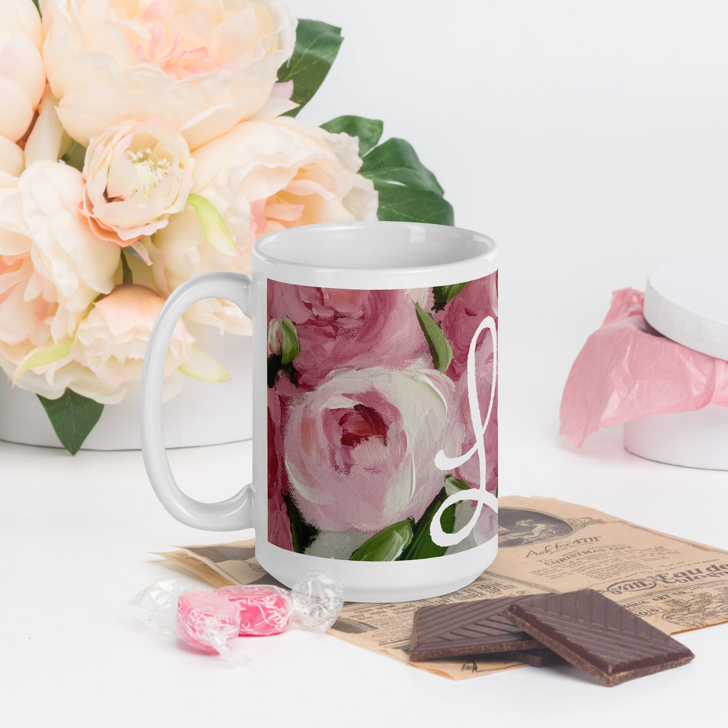 Rose Floral Peace Mug