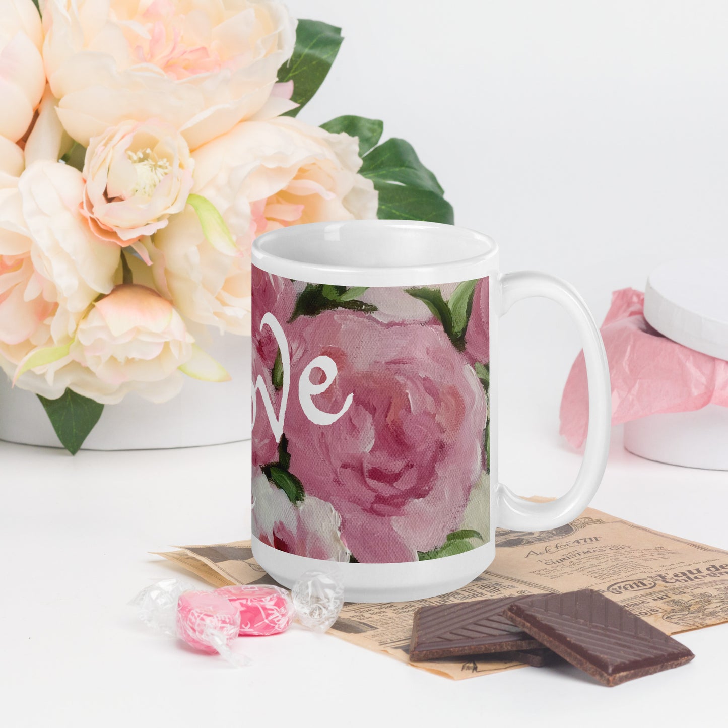 Rose Floral Peace Mug