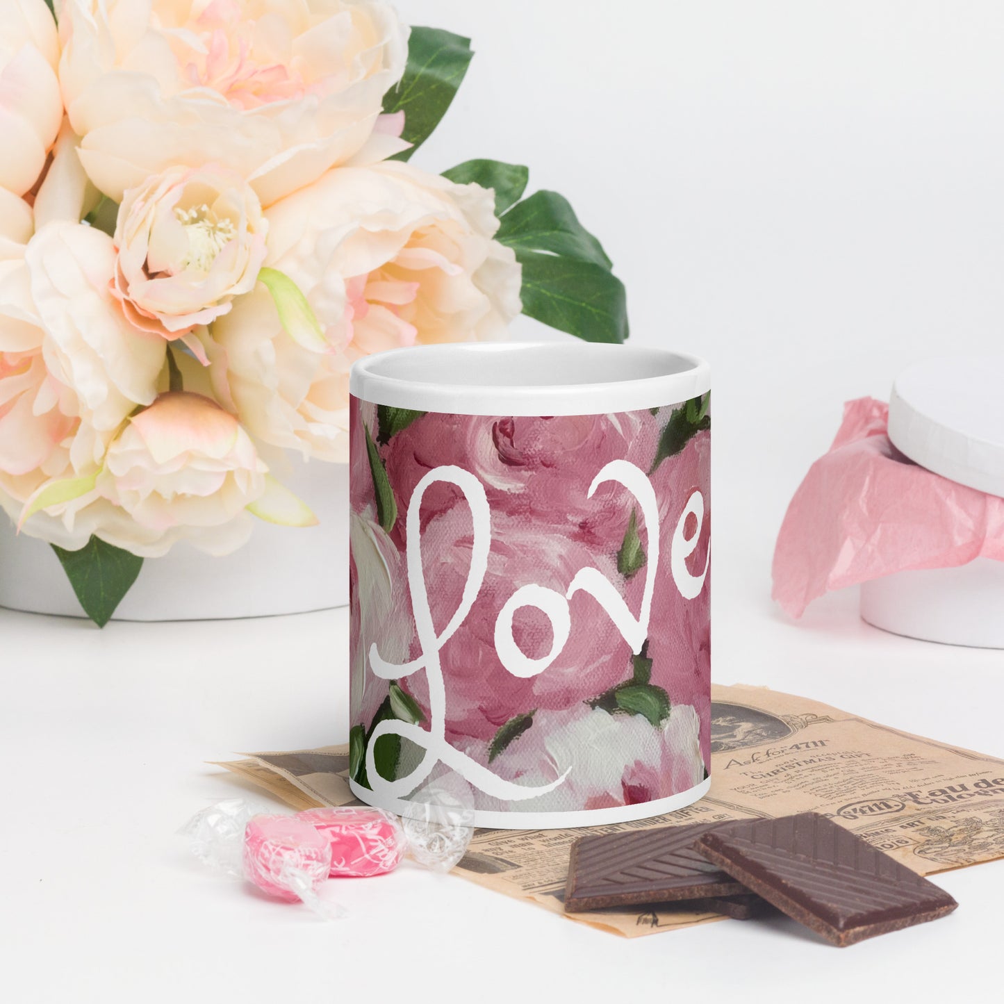 Rose Floral Peace Mug