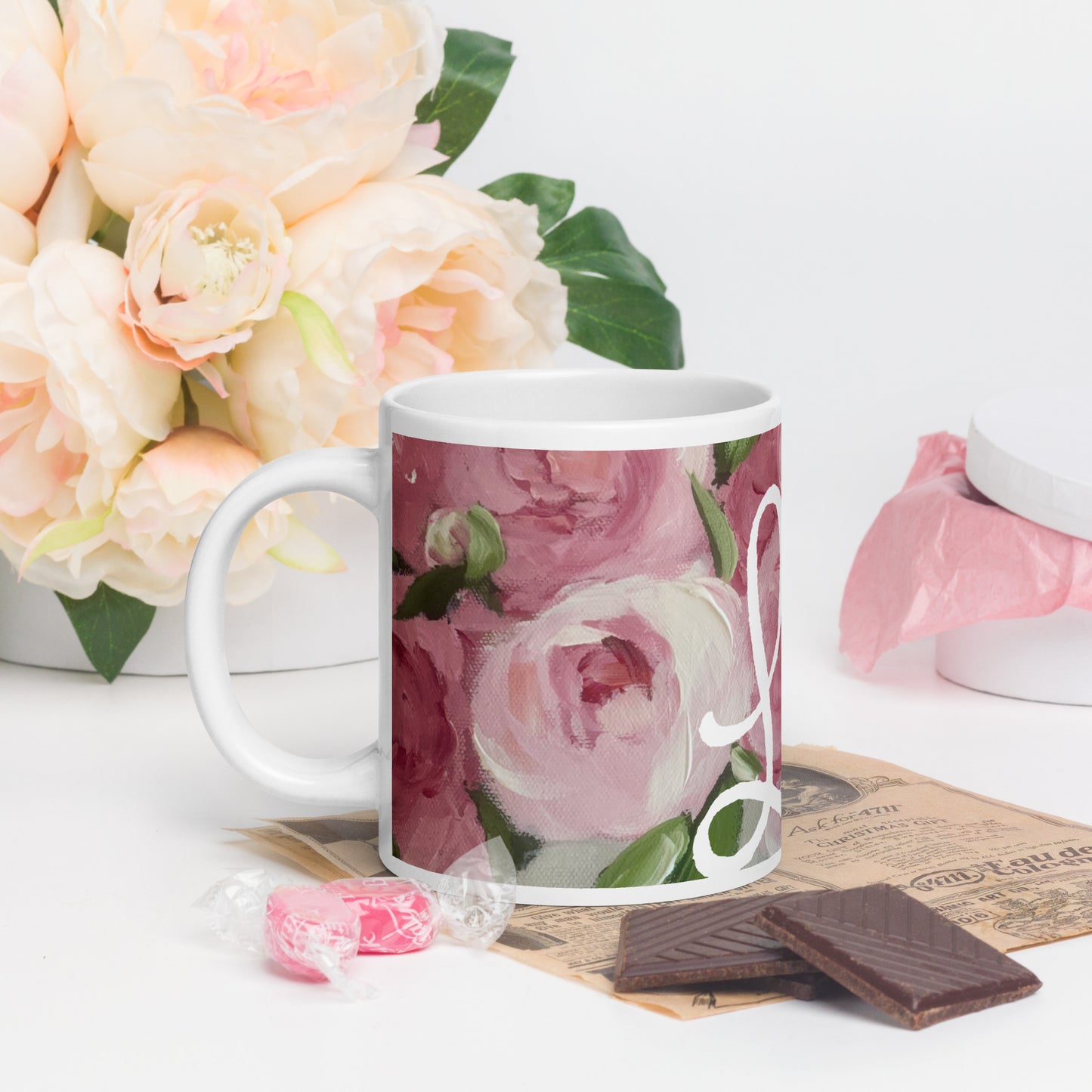 Rose Floral Peace Mug