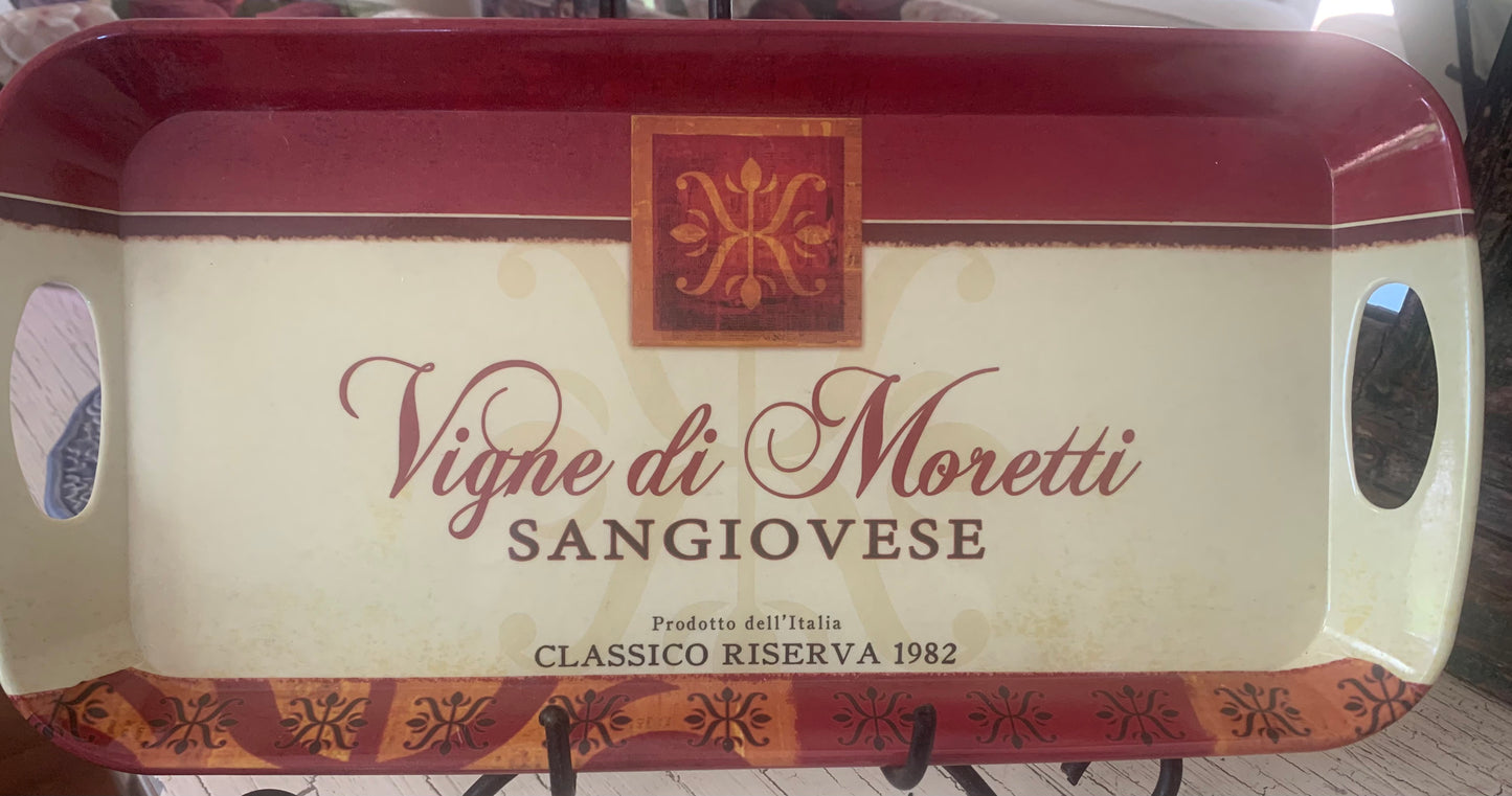 Melamine Serving Platter, Vigne di Moretti Sangiovese