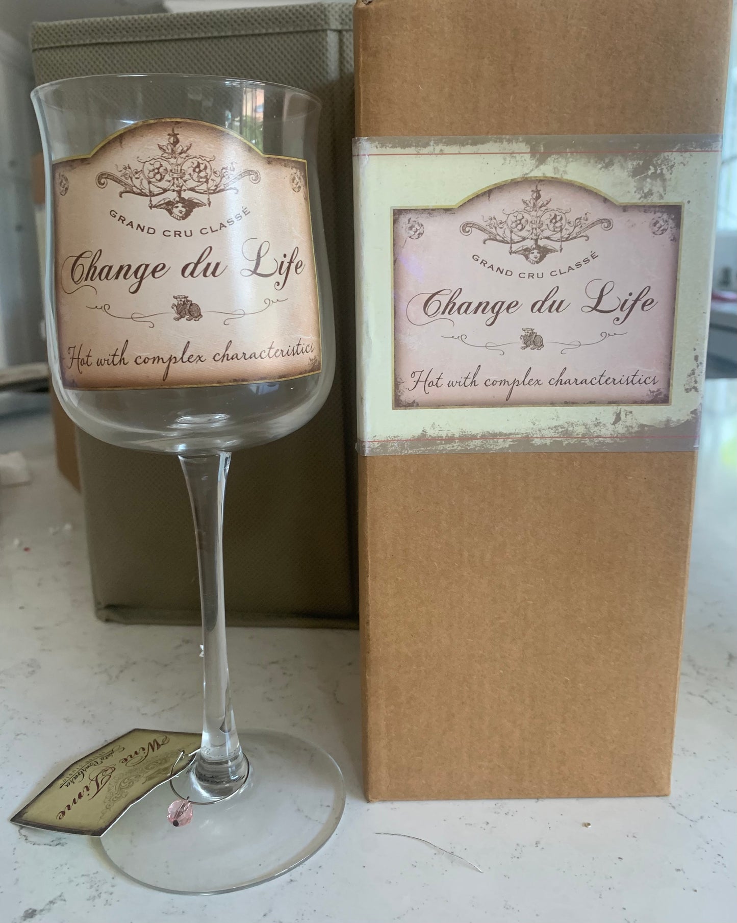 Change du Life Wine Glass