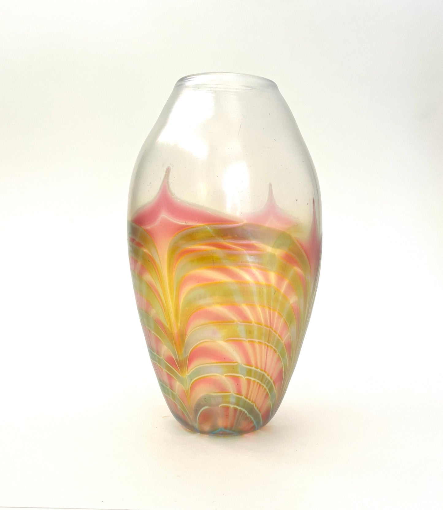 Art Deco Style Hand-blown Glass Vase, Murano?