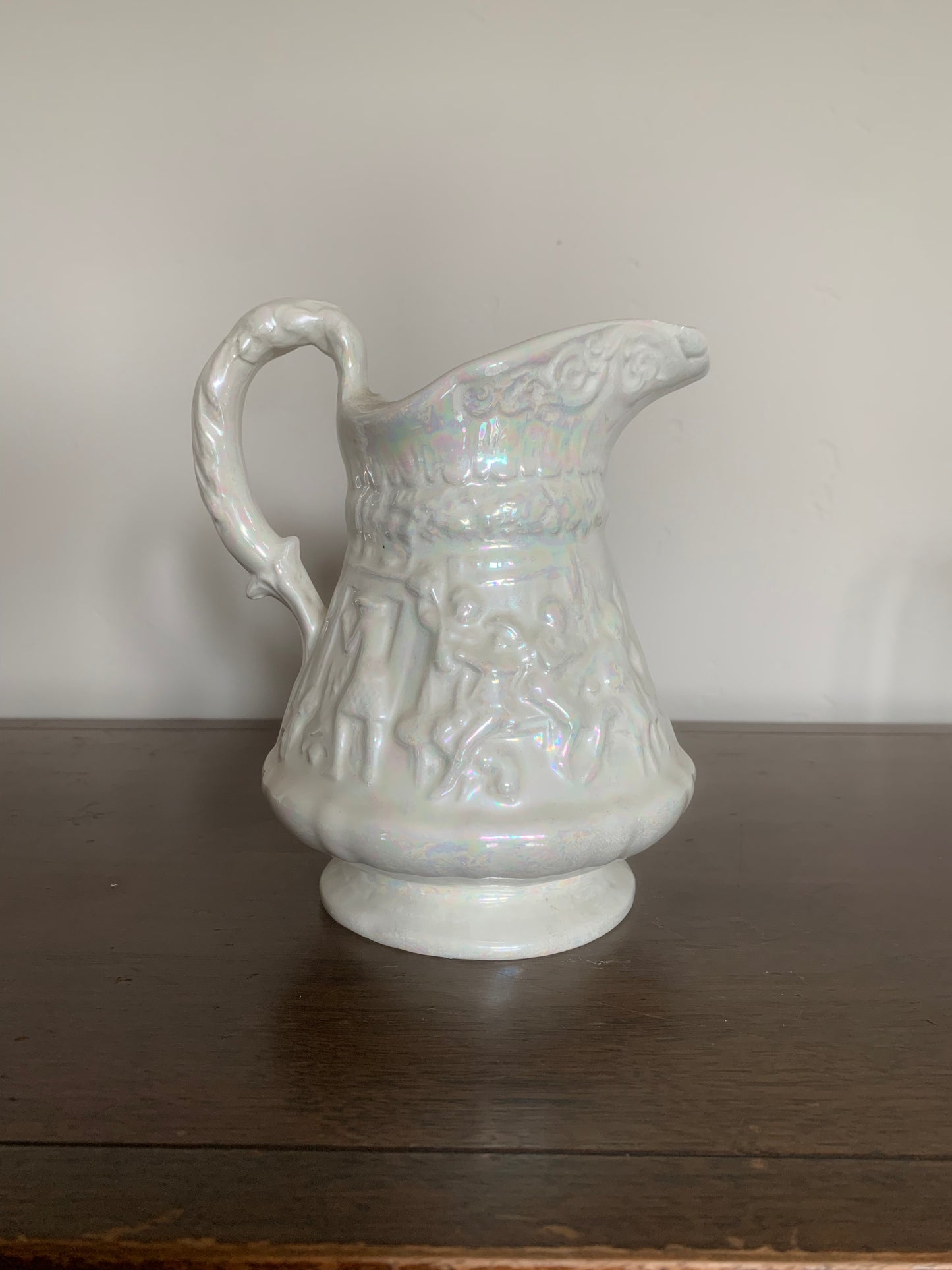 Pearlescent Water Pitcher, Vintage