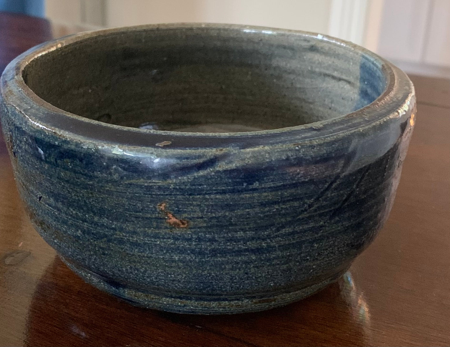 Hand-thrown Studio Blue Ceramic Bowl