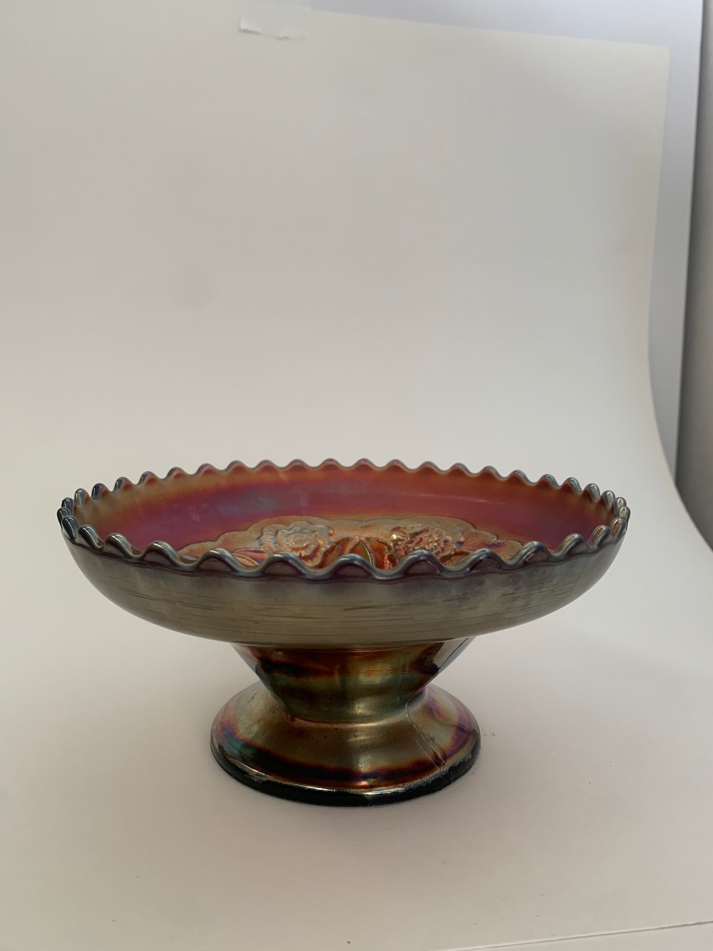Carnival Glass Dish - Vintage