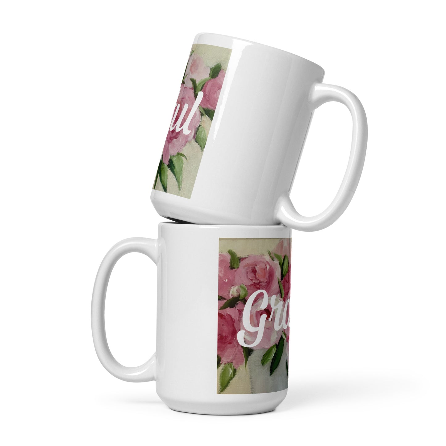 Rose Floral Mug - Grateful