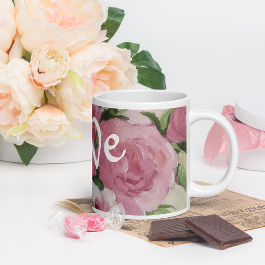 Rose Floral Peace Mug